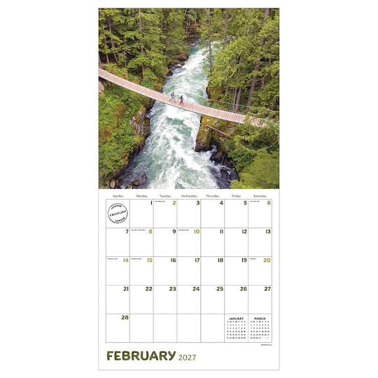 2027 Canada Wall Calendar